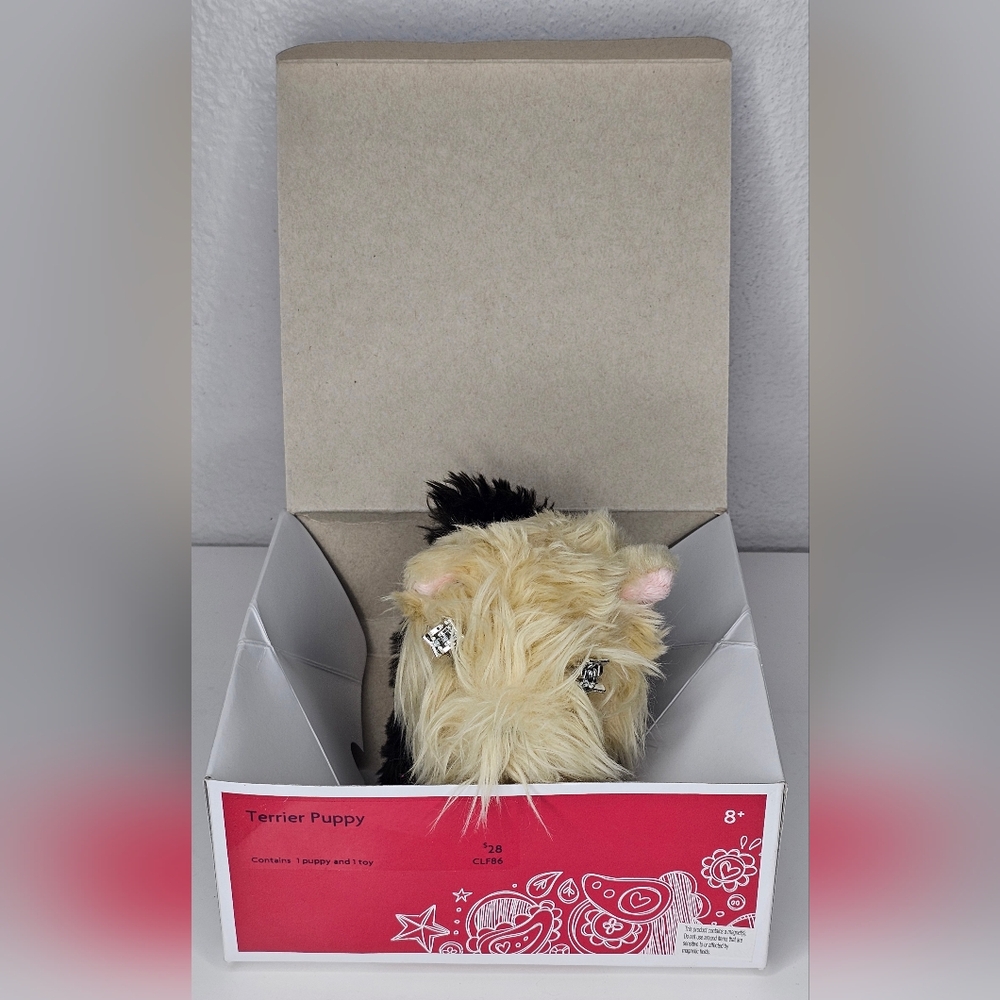 American Girl Truly Me Terrier Puppy Original Box! NO TOY. AG hairclips added!